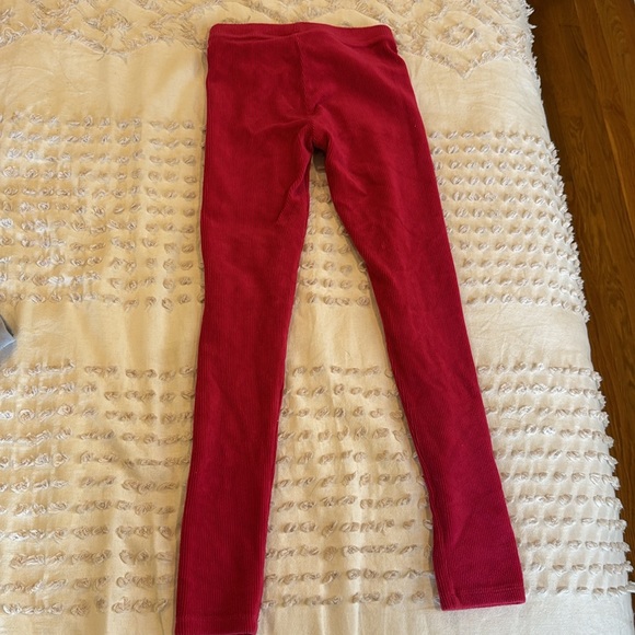 Christmas red crewcuts corduroy leggings, size 10 - Picture 5 of 5